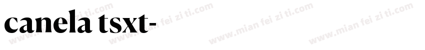 canela tsxt字体转换